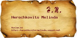 Herschkovits Melinda névjegykártya